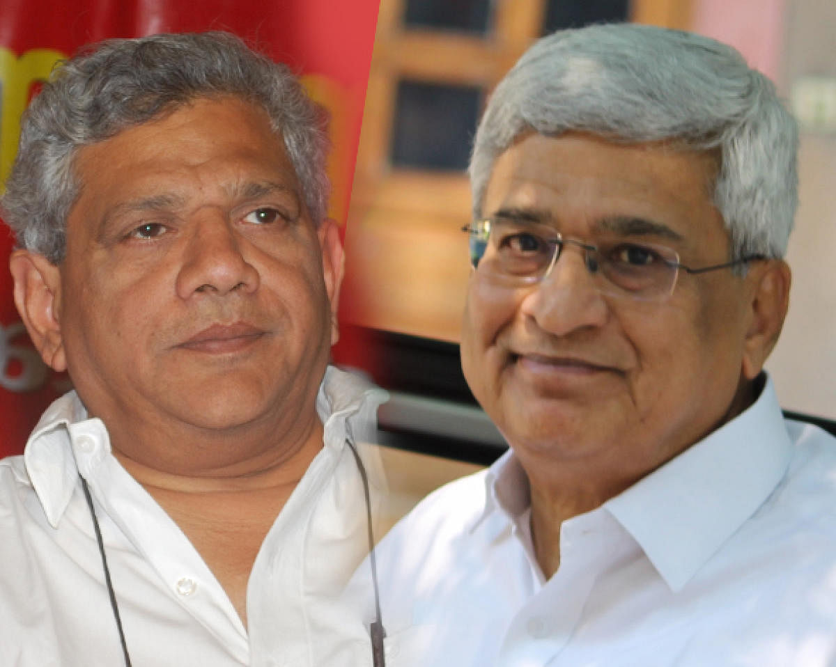 In picture: Senior CPM leader Prakash Karat and general secretary Sitaram Yechury.