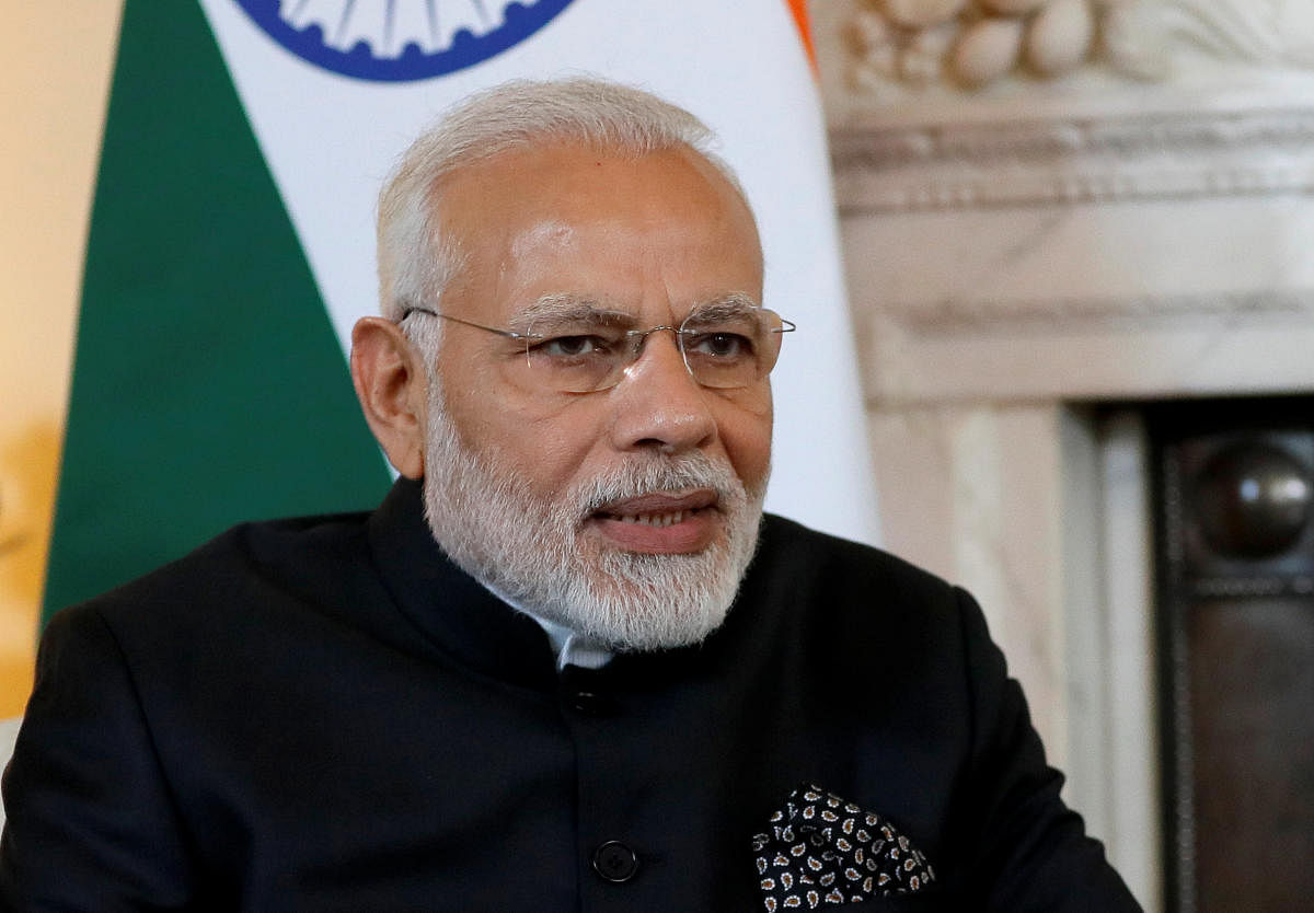 Modi is on a four-day visit to the UK to attend the Commonwealth Heads of Government Meeting (CHOGM).