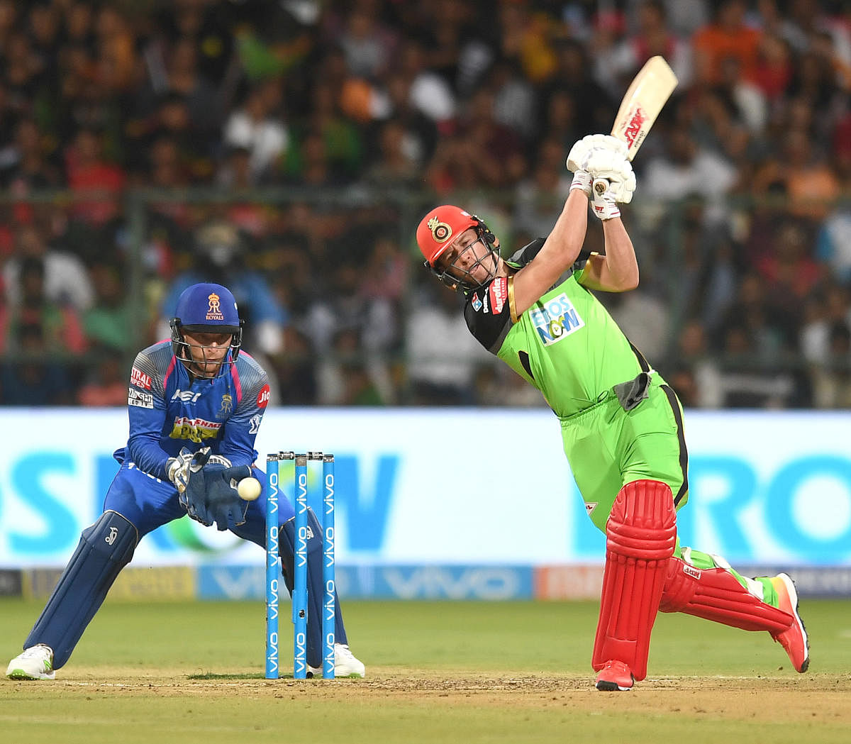 AB de Villiers is full of gratitude to Royal Challengers Bangalore fans who have stood behind the team despite team's disappointing shows. DH Photo