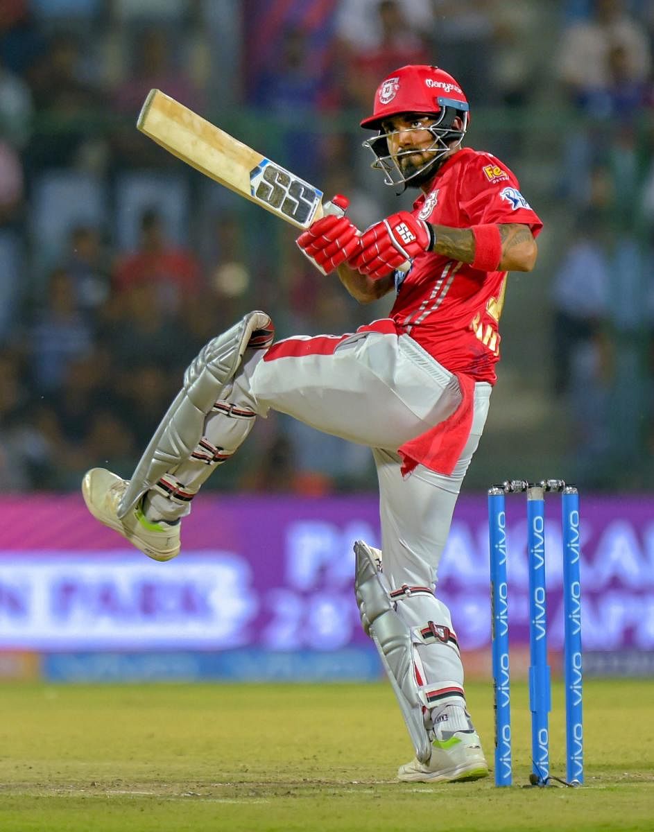 IN FINE TOUCH: The in-form Kings XI Punjab opener K L Rahul will be a big threat to Sunrisers Hyderabad. PTI