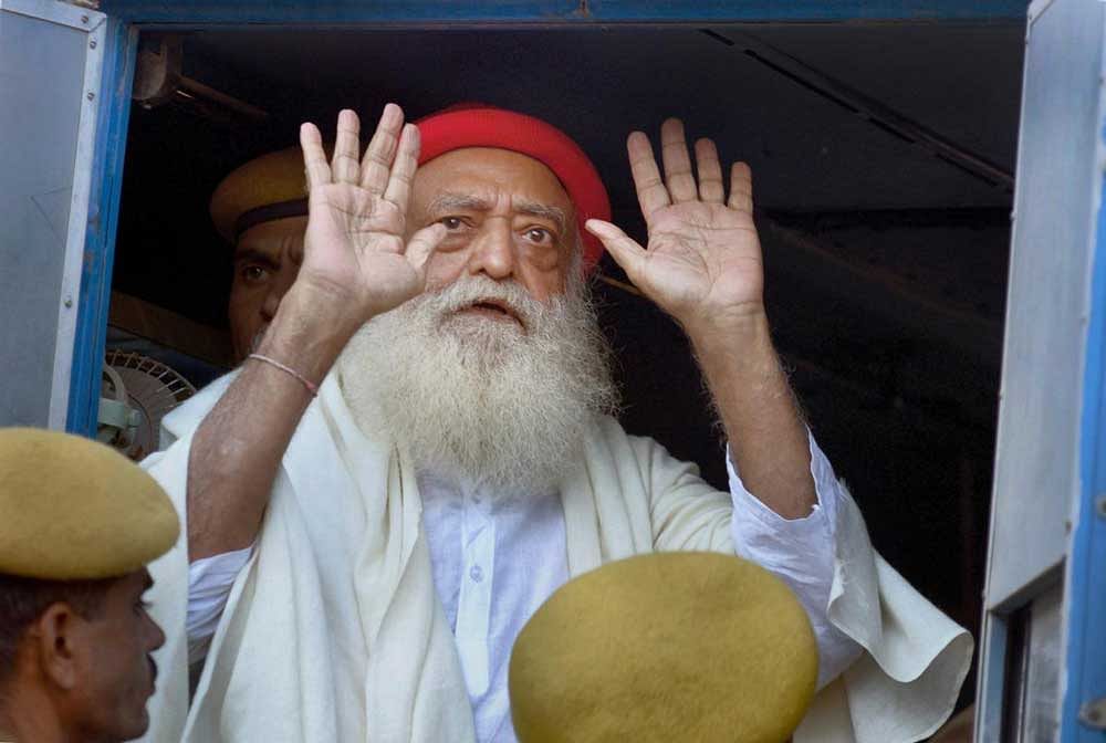 Asaram Bapu was convicted on Wednesday to a life term for the rape of a 16-year-old girl. PTI Photo
