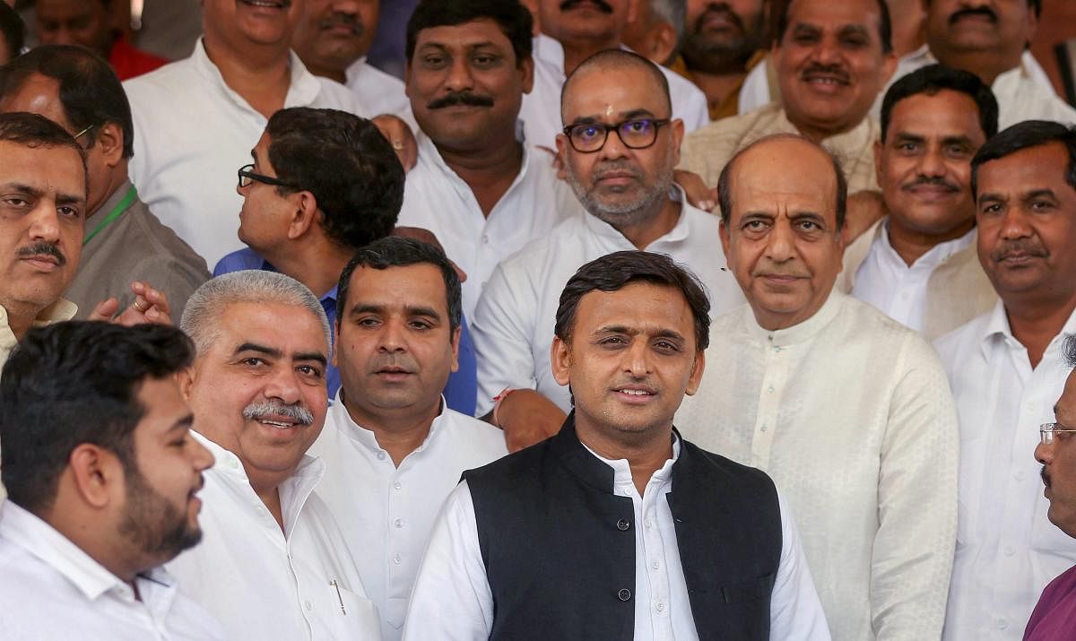 Hitting out at the Samajwadi party, Tripathi said, "Ever since Akhilesh Yadav replaced his father (Mulayam Singh Yadav) as the SP president, the party has been weakened." PTI File Photo