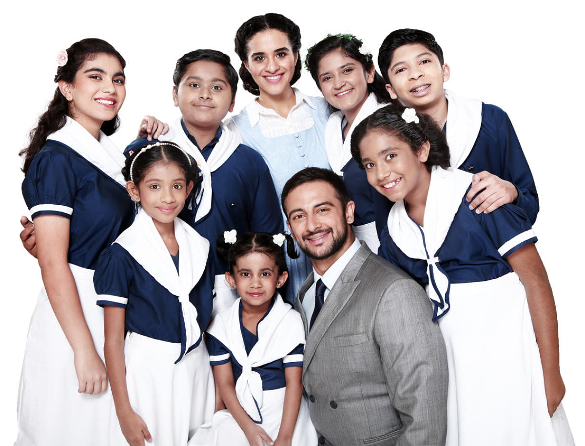 The new cast of Raell Padamsee's version of 'The Sound of Music'.