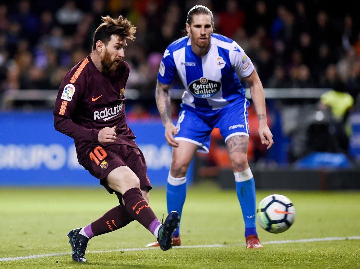 Barcelona forward Lionel Messi said his side did a brilliant job by not losing a single match this season of La Liga. AFP