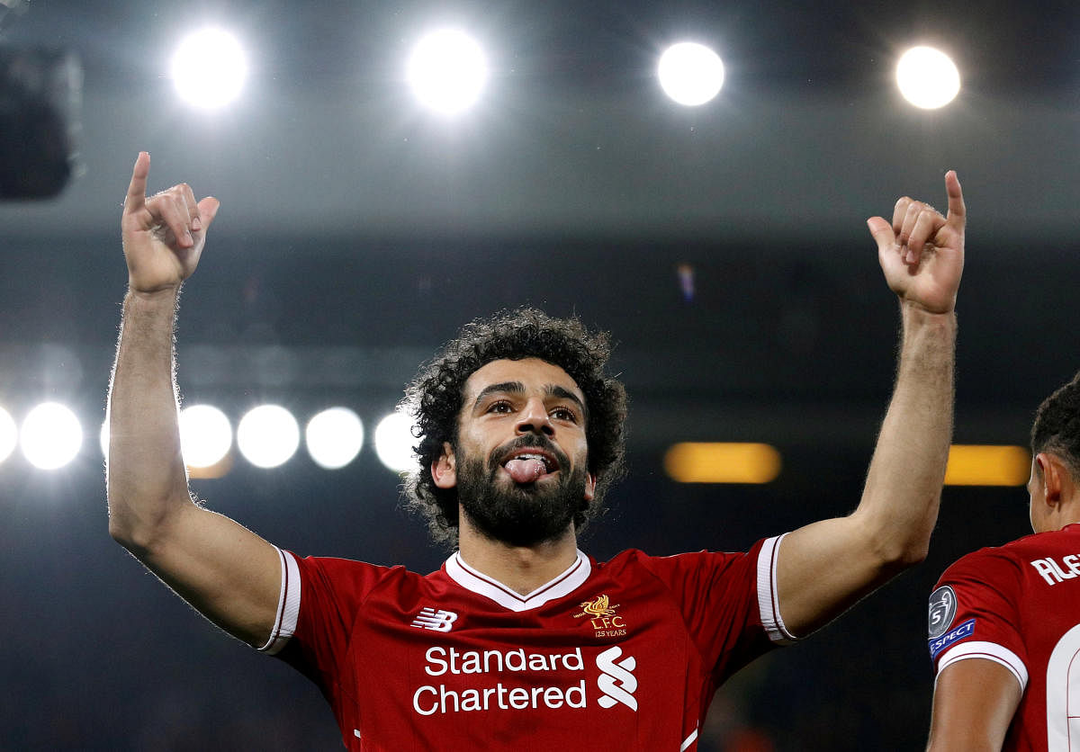 ALL EYES ON HIM! Liverpool's Egyptian midfielder Mohamed Salah has shot to stardom thanks to his goal-scoring exploits in England and Europe. REUTERS 