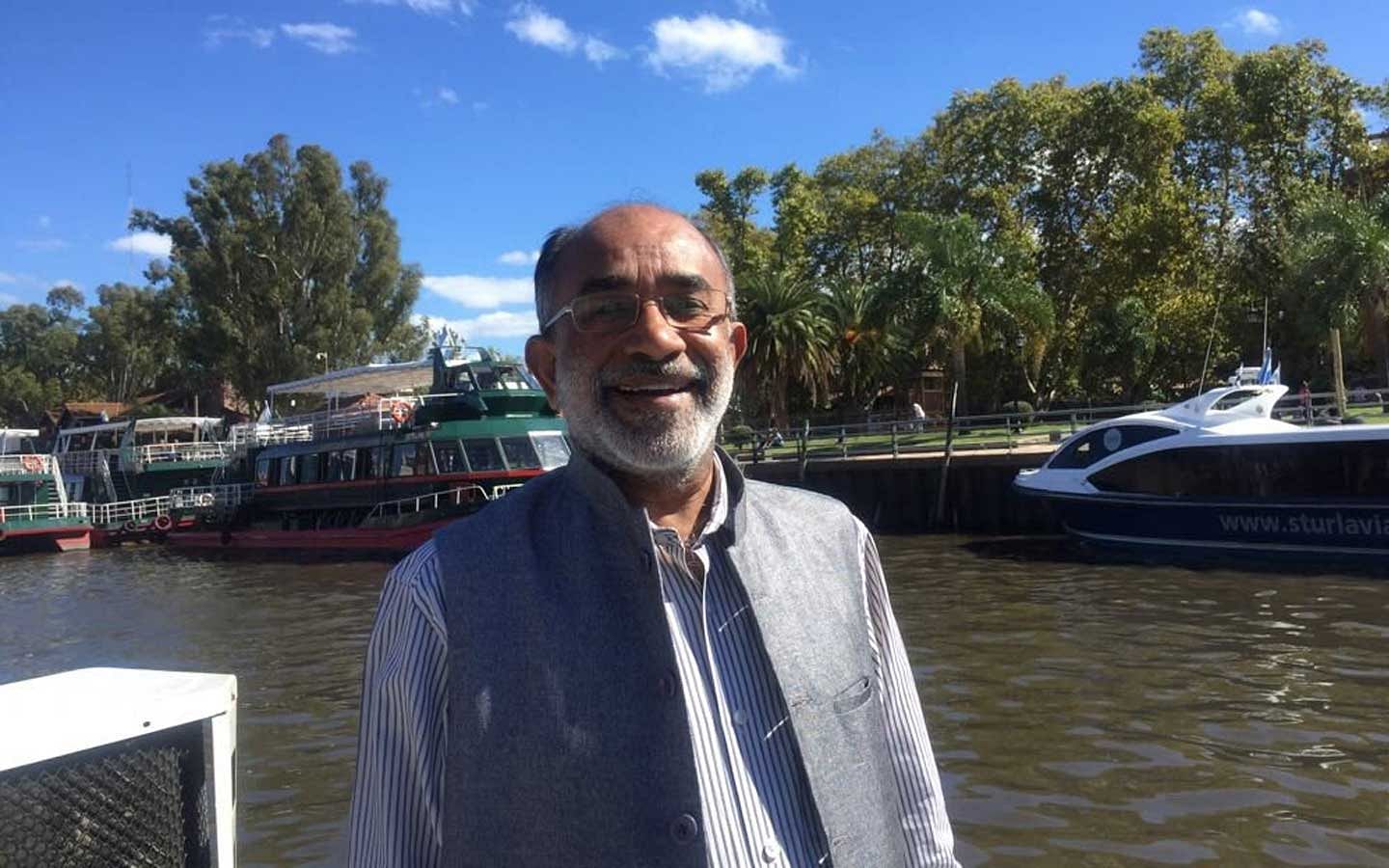 In picture: Tourism Minister K J Alphons. Photo via Twitter. 