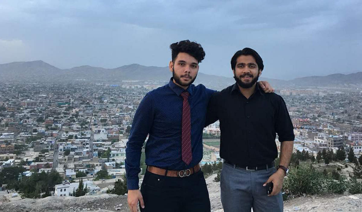 Romario (L) and Siddanth, (R)two students from Bengaluru who were at Afghanistan when the blasts took place.