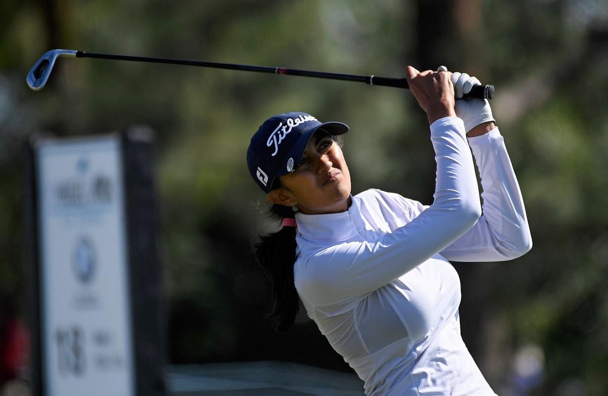 Aditi Ashok produced her second successive top-10 finish, signing off tied-sixth in the Volunteers of America LPGA Texas Classic event on Friday. AP/ PTI 
