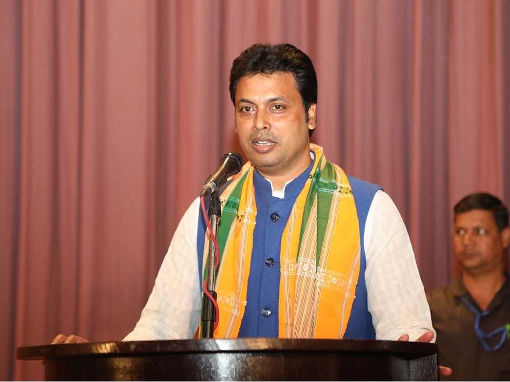 Tripura Chief Minister Biplab Kumar Deb