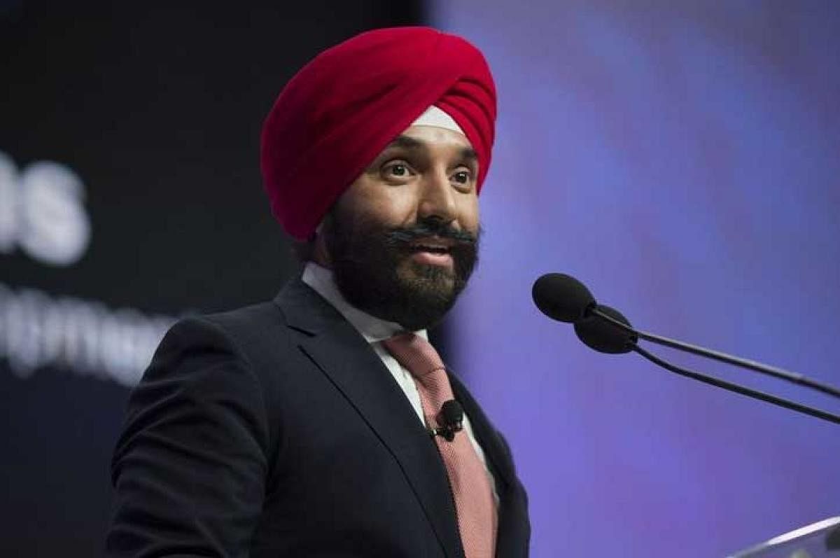 Navdeep Bains, Canada's Minister of Innovation, Science and Economic Development, described the incident in an interview with the French-language paper La Presse yesterday. Image Courtesy: Twitter