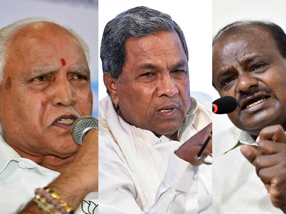 Several exit polls have predicted a hung Assembly and said former prime minister H D Deve Gowda's JD(S) would play the role of the kingmaker.