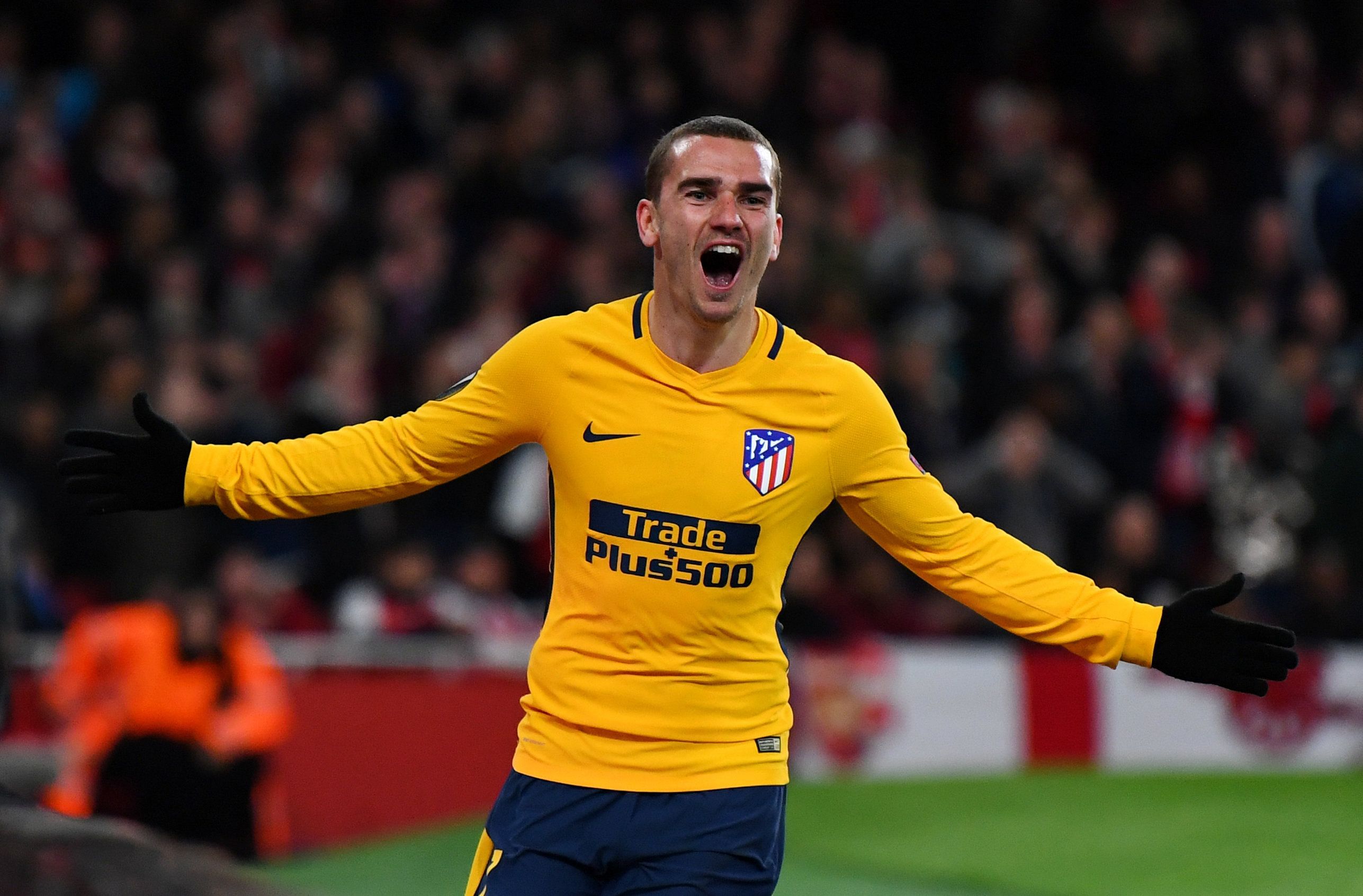  Ace striker Antoine Griezmann will be looking to power Atletico Madrid past Marseille in the Europa League final on Wednesday. REUTERS 