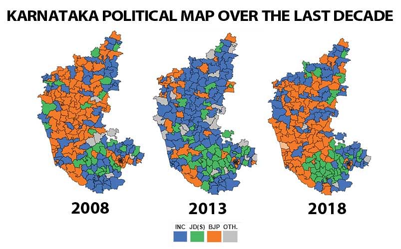 This graphic traces the changes in the state over the last decade through three election cycles. (DH Graphic)