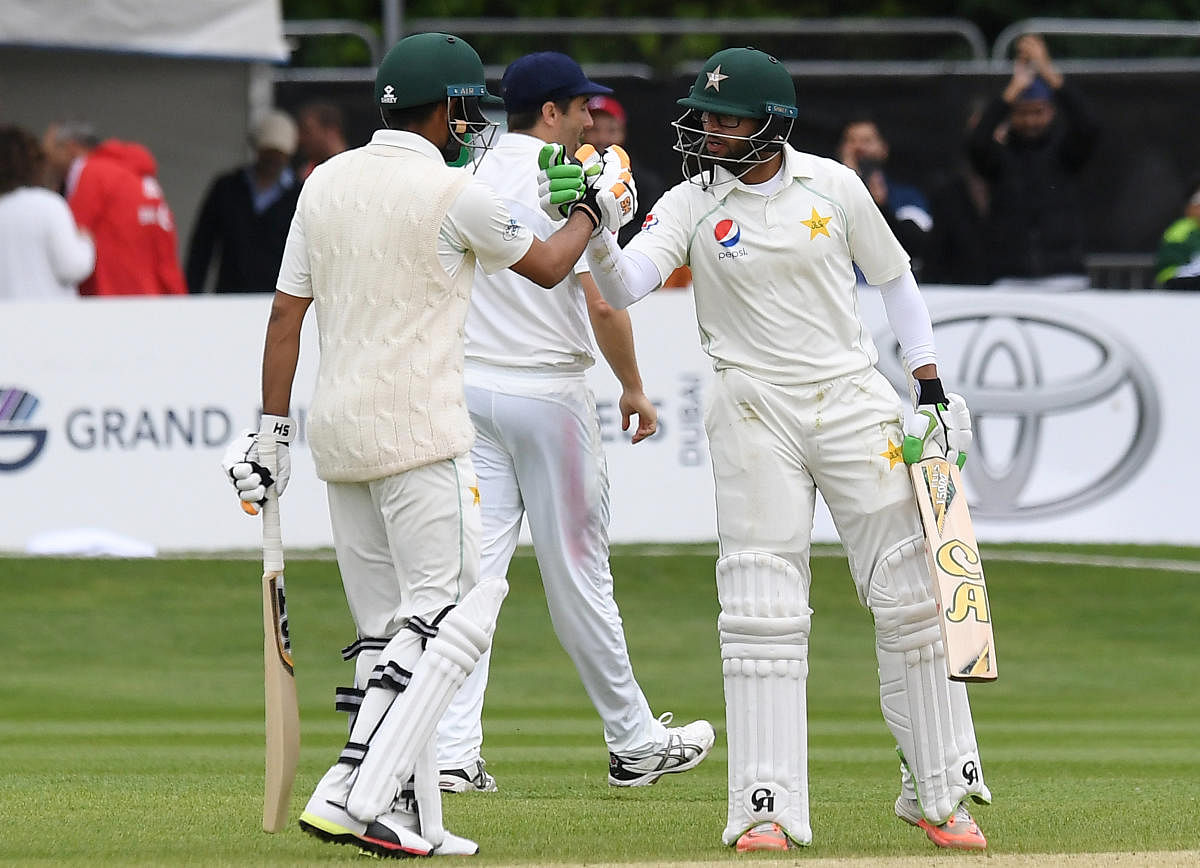 Debutant Imam-ul-Haq (right) played a crucial knock in Pakistan's five-wicket win against Ireland. Reuters 