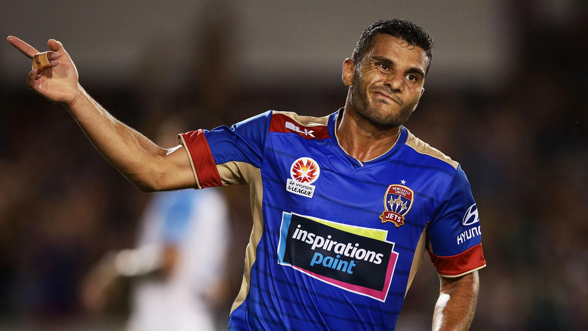 PERFECT TIMING Andrew Nabbout, who has been in good form for A-League side Newcastle, will be hoping to extend that run at the World Cup.