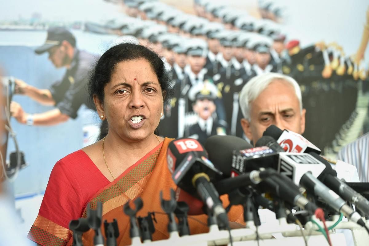 Defence Minister Nirmala Sitharaman. PTI File Photo