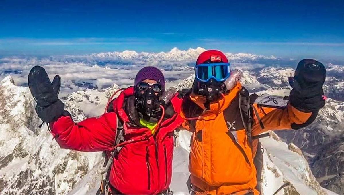Indian mountaineer Arjun Vajpai this week became the youngest person in the world to scale six peaks over 8,000 metres when he summited the treacherous Kangchenjunga, the third highest mountain in the world. Picture courtesy Twitter