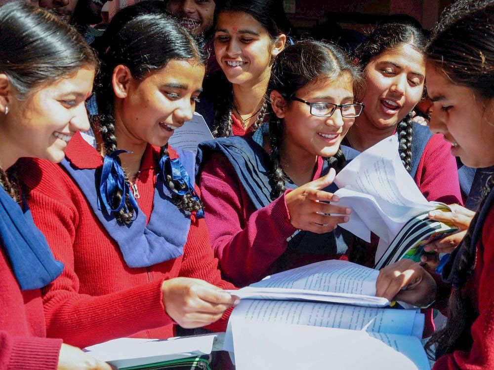 The CBSE will declare the results of class X examinations on Tuesday. PTI file photo
