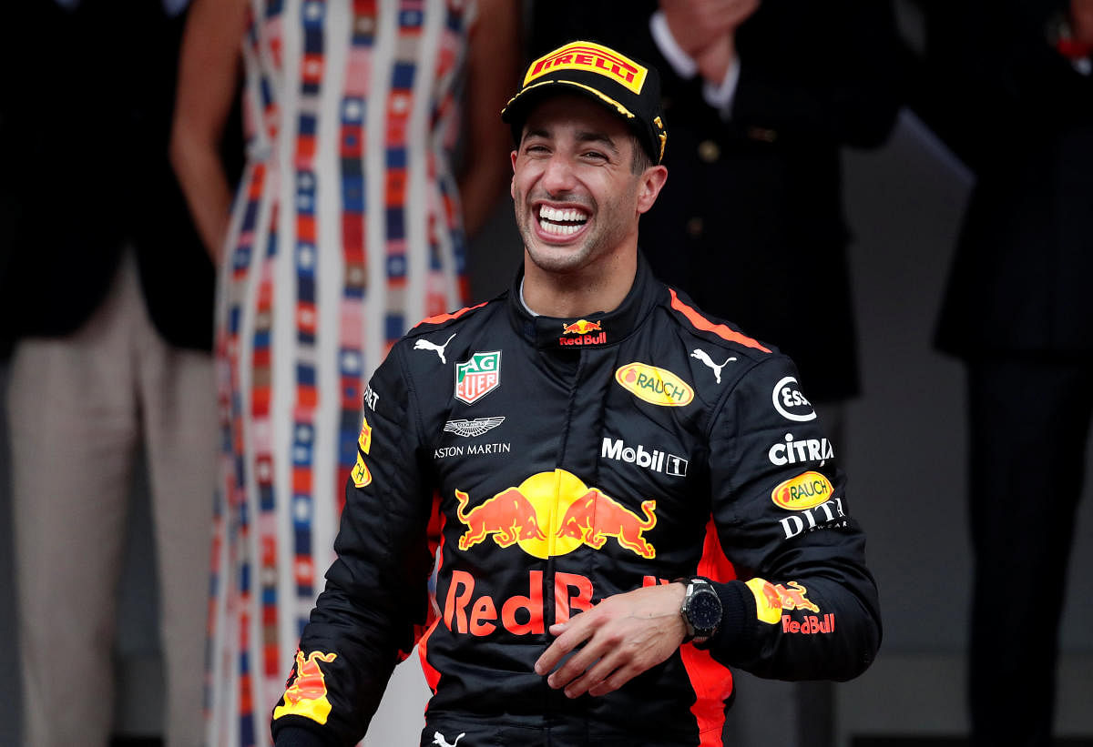 Daniel Ricciardo stock has never been higher but Mercedes' Lewis Hamilton feels the Australian is unlikely to be anywhere other than Red Bull next season. Reuters