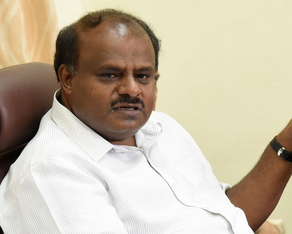 On Tuesday, Kumaraswamy is said to have expressed his unhappiness among his close associates on the “stubbornness” shown by the Congress on sharing of portfolios. DH Photo. 