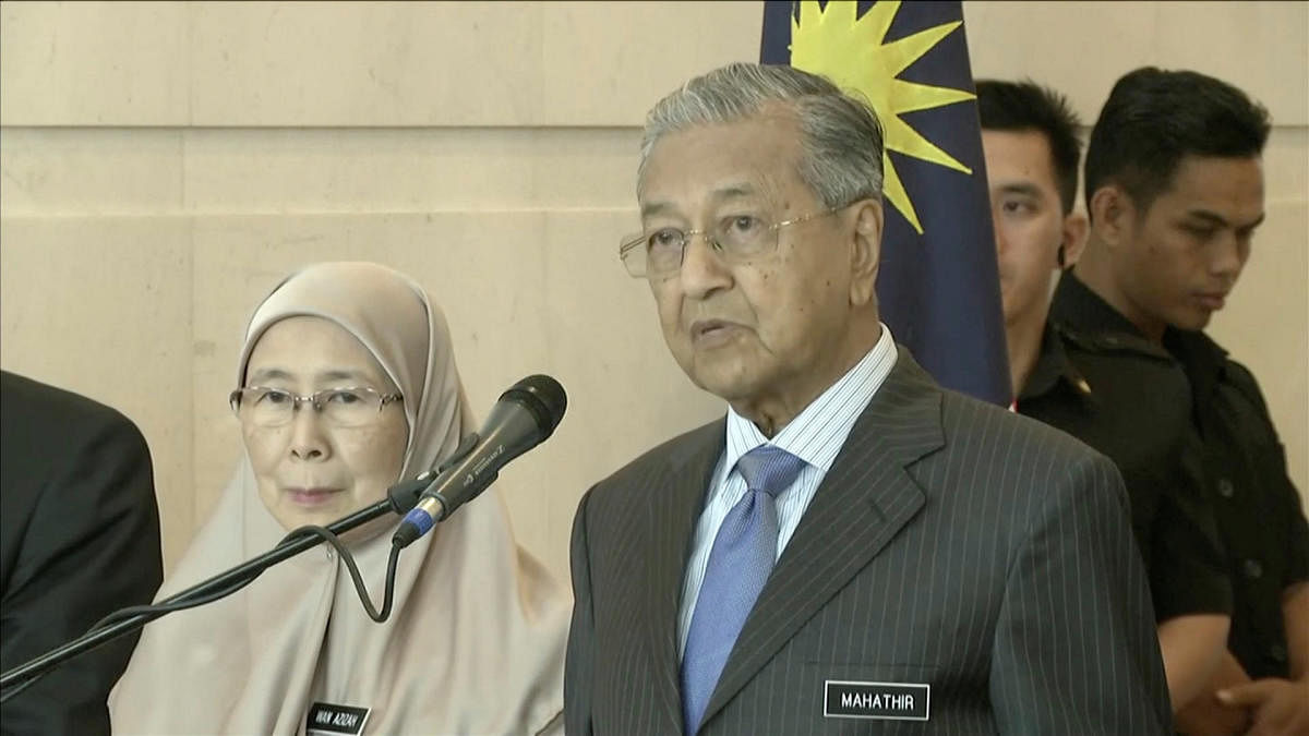 Malaysia's new Prime Minister Mahathir Mohamad. Reuters.
