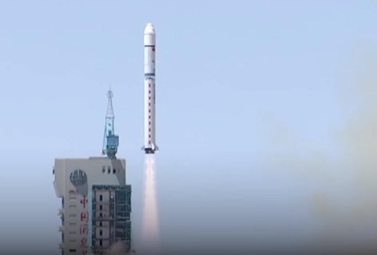 It was the 276th mission of the Long March rocket series, state-run Xinhua news agency reported. Screen grab.