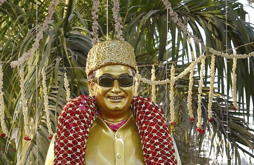 A statue of MGR. PTI file photo.