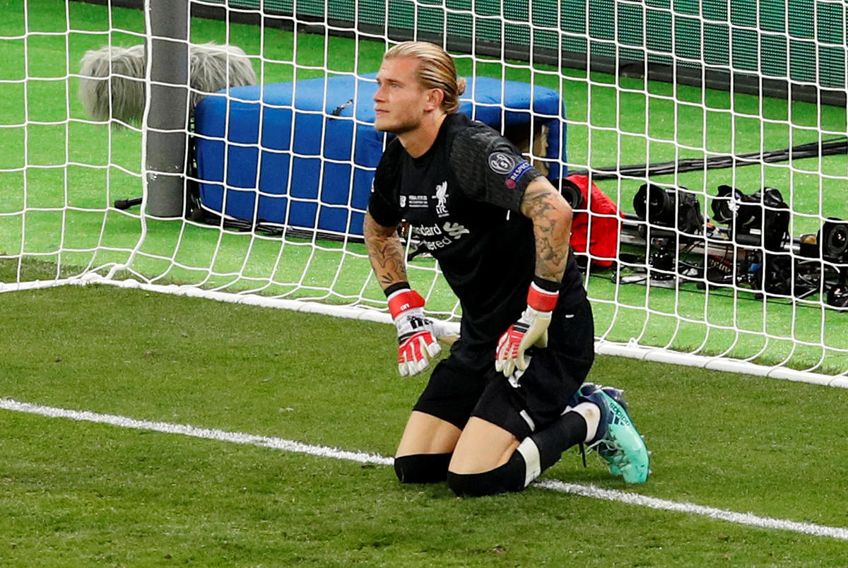 Liverpool's Loris Karius suffered a concussion shortly before his blunders gifted Real Madrid the Champions League title. Reuters