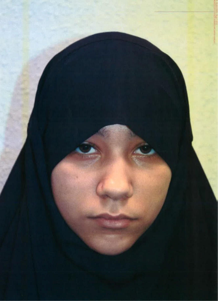 Safaa Boular, aged 18, who has been found guilty of plotting to carry out terrorist acts, can be seen in this undated Metropolitan Police handout photograph in London, Reuters photo