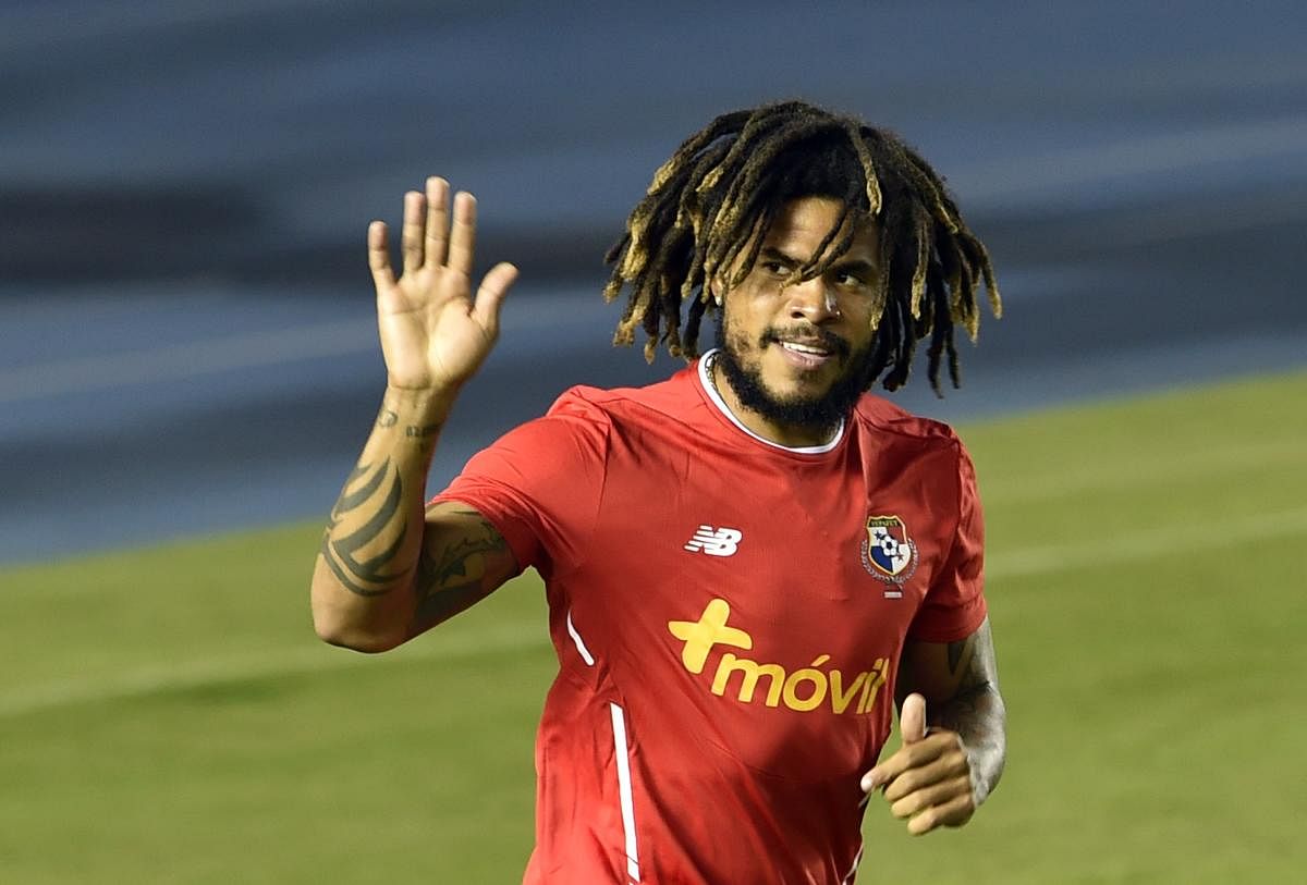 SEASONED Dreadlocked Roman Torres, a lynchpin in Panama defence, will have his hands full at the World Cup. AFP