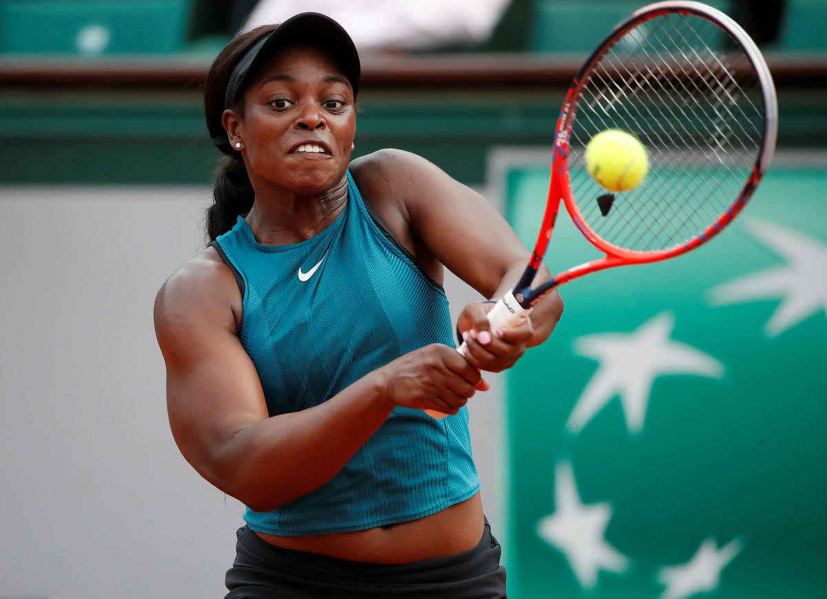Sloane Stephens of the US is excited to play her close friend and compatriot Madison Keys in the French Open semifinal. Reuters 