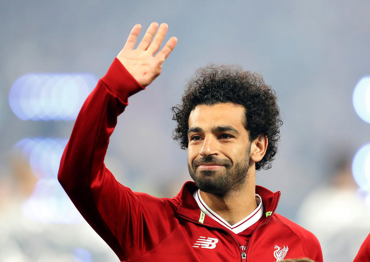 Mohamed Salah is hopeful of playing Egypt's first World Cup game against Uruguay. Reuters 