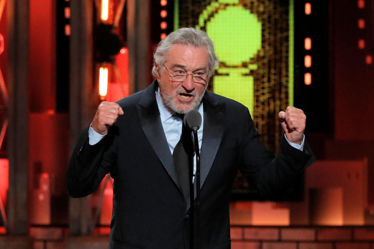 Robert De Niro speaks before introducing Bruce Springsteen's performance at the 72nd Annual Tony Awards. Reuters Photo