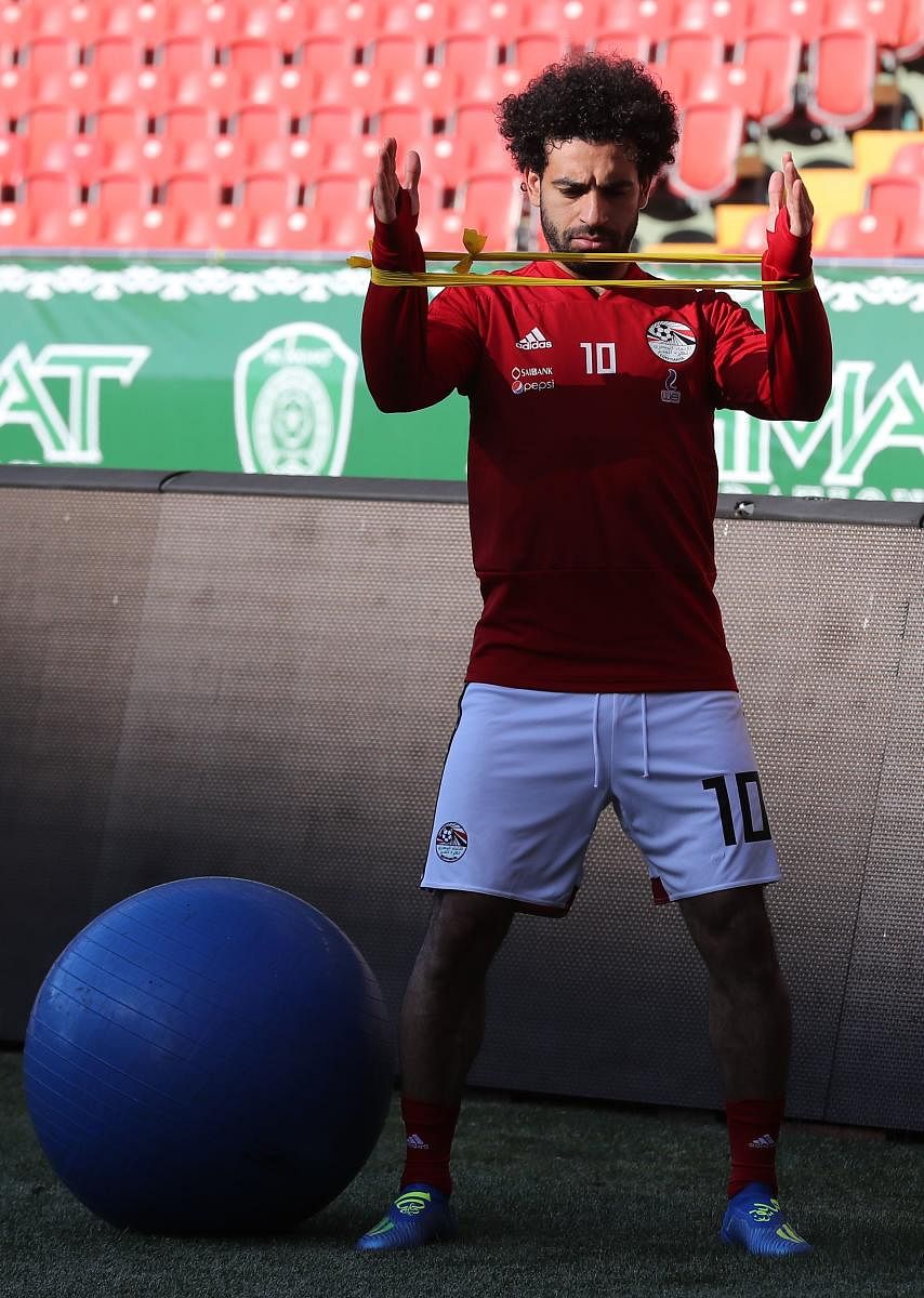 WILL HE OR WON'T HE! Egyptians will be praying their talismanic striker Mohamed Salah recovers in time for Friday's crucial clash against Uruguay. AFP