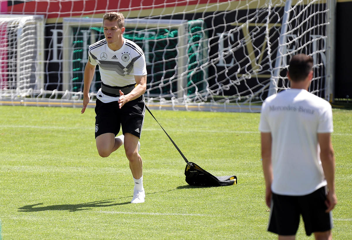 Germany's Matthias Ginter during training, Reuters photo
