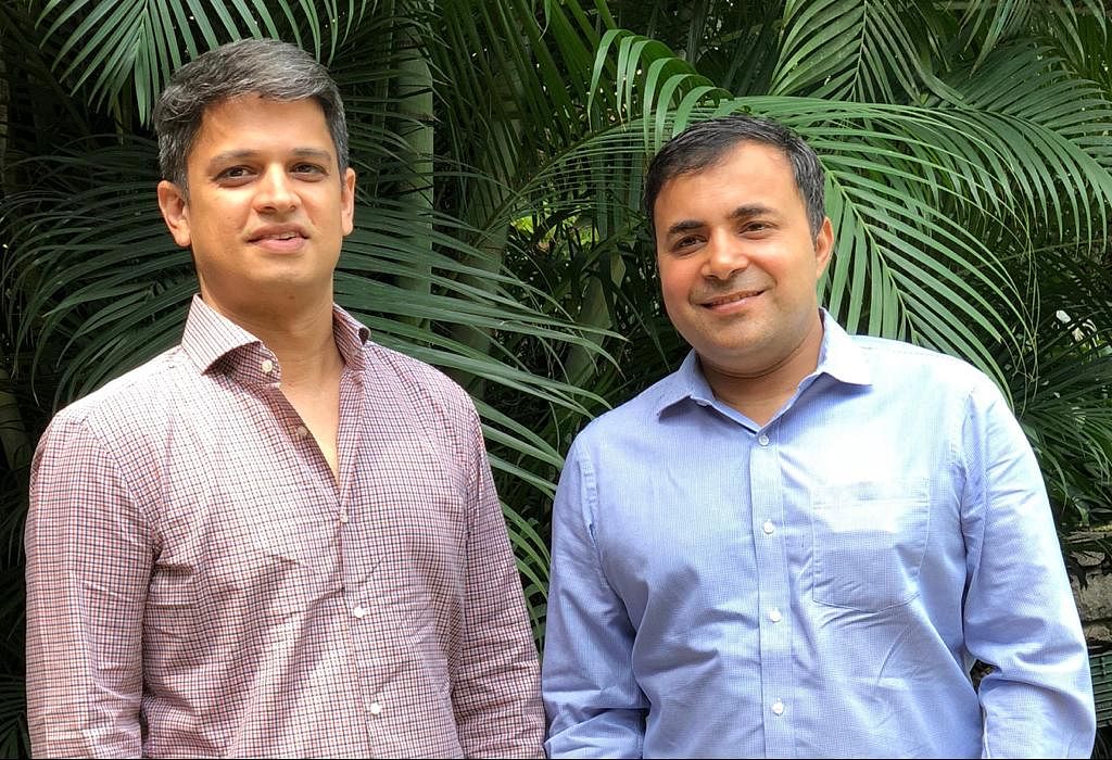 Mfine founders Prasad Kompalli (left) and Ashutosh Lawania.