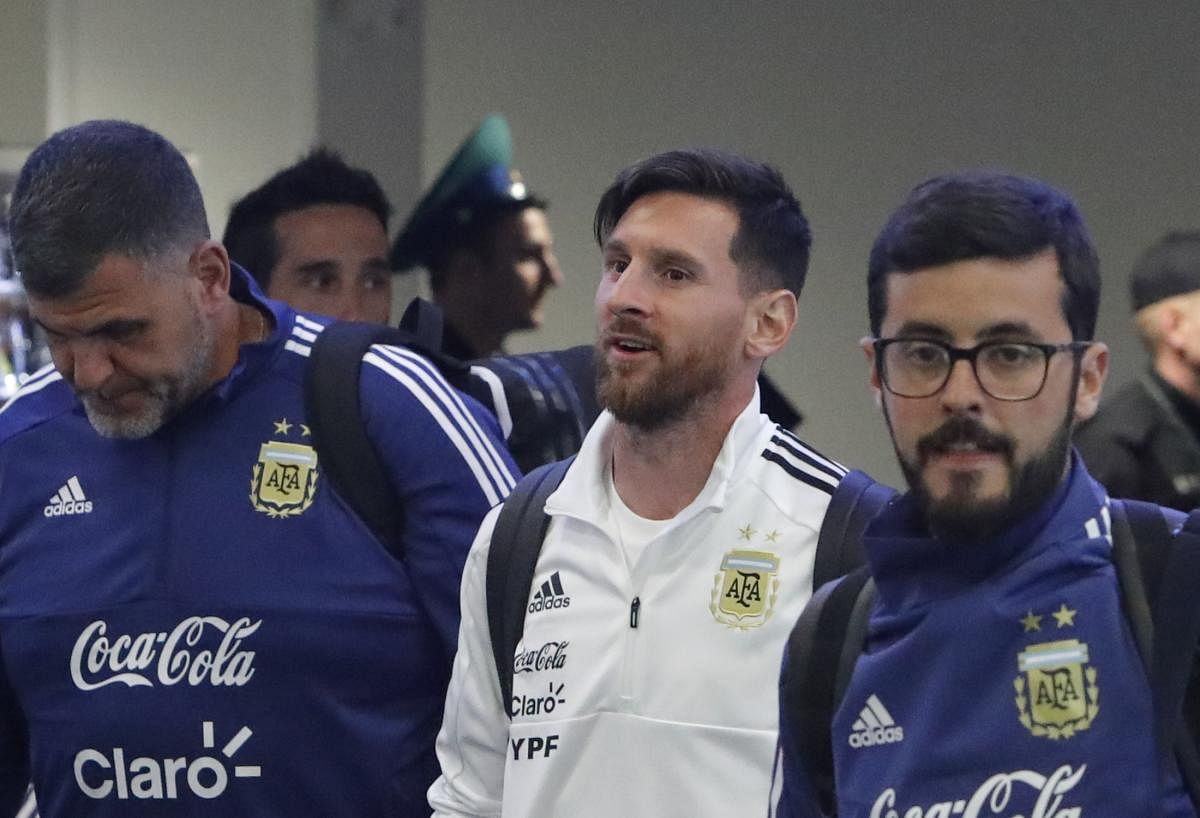 Lionel Messi in Russia. Reuters photo.