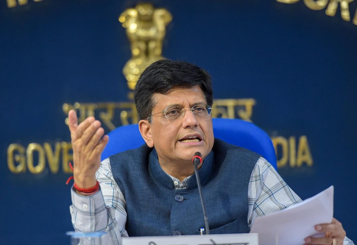 In picture: Railway Minister Piyush Goyal. File photo.