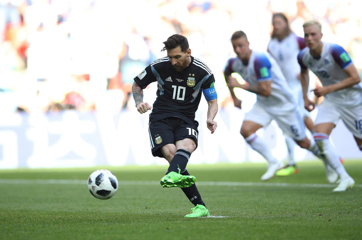 Argentina's Lionel Messi is under huge pressure to deliver in their next game against Croatia. Reuters