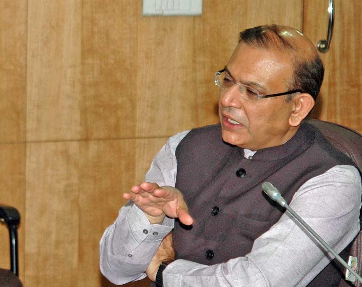 Sinha, the minister of state for civil aviation, said the government is committed to the strategic disinvestment of Air India. (DH file photo)