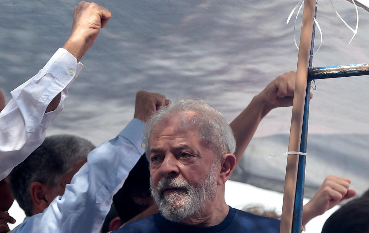 Lula, who founded the Workers' Party, was imprisoned in April after being convicted of corruption. (Reuters file photo)