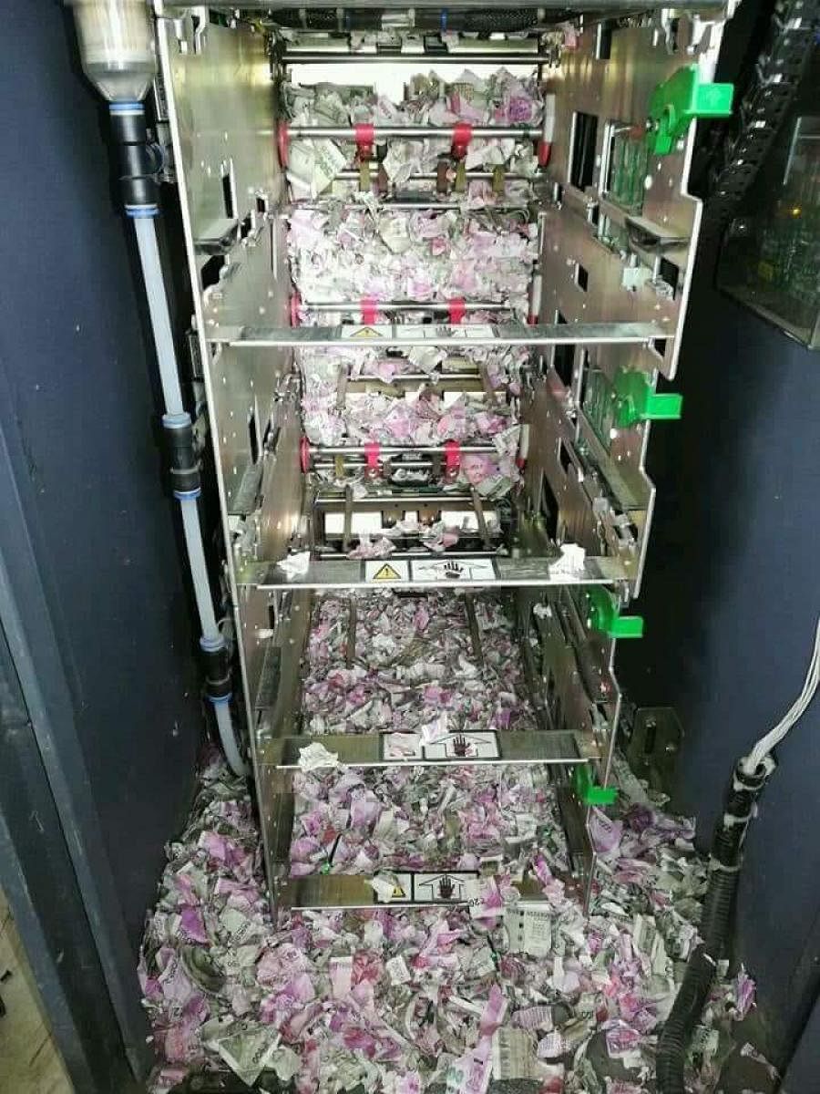 Following a formal complaint by the bank authorities, the police launched an investigation and found rats in the ATM.