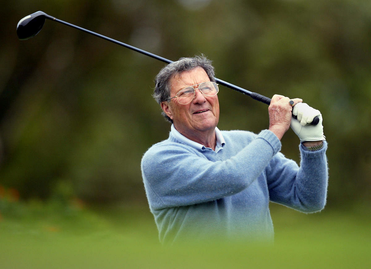 Australian golfer Peter Thomson tees off during a pro-am at the Australian Golf Club in Sydney. (Reuters file photo)