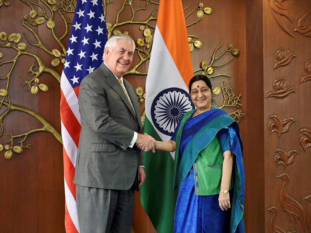 Swaraj and Sitharaman will take part in the first meeting of the '2+2 Dialogue' with US Secretary of State Michael R Pompeo and Secretary of Defence James N Mattis on July 6, it said. PTI file photo.