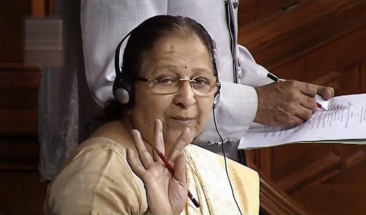 MPs should realise that people are watching the frequent disruptions in Parliament and will take an "appropriate decision" at election time, Lok Sabha Speaker Sumitra Mahajan said on Friday ahead of the Monsoon session which is likely to begin next month. PTI file photo