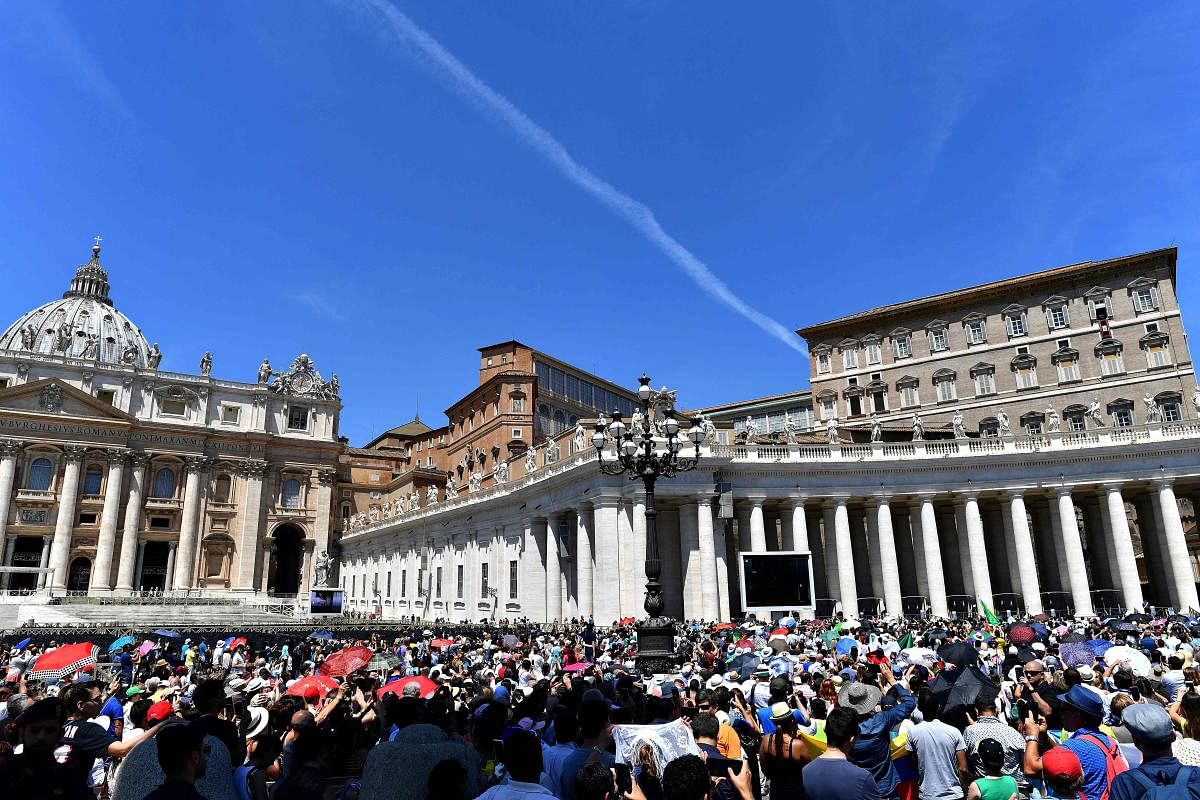 A view of the St Peter's square in Vatican City. (AFP)