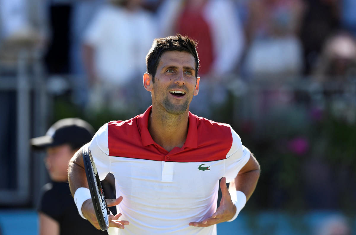 Serbia's Novak Djokovic's defeated France's Adrian Mannarino to notch up his 800th career victory. Reuters 