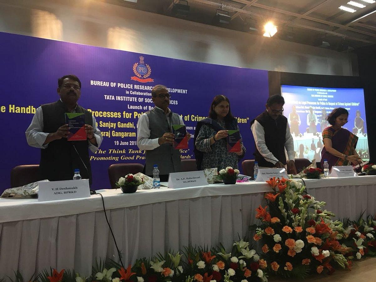 The handbook was released by Minister for Women and Child Development Maneka Gandhi, in New Delhi on Tuesday. (pic @MinistryWCD)