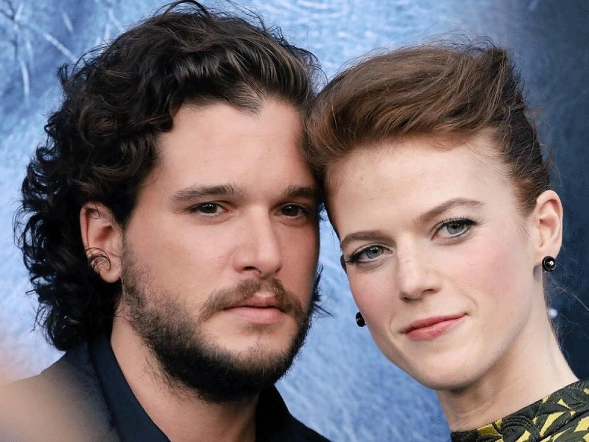 Actors Kit Harington and Rose Leslie, image courtesy Twitter