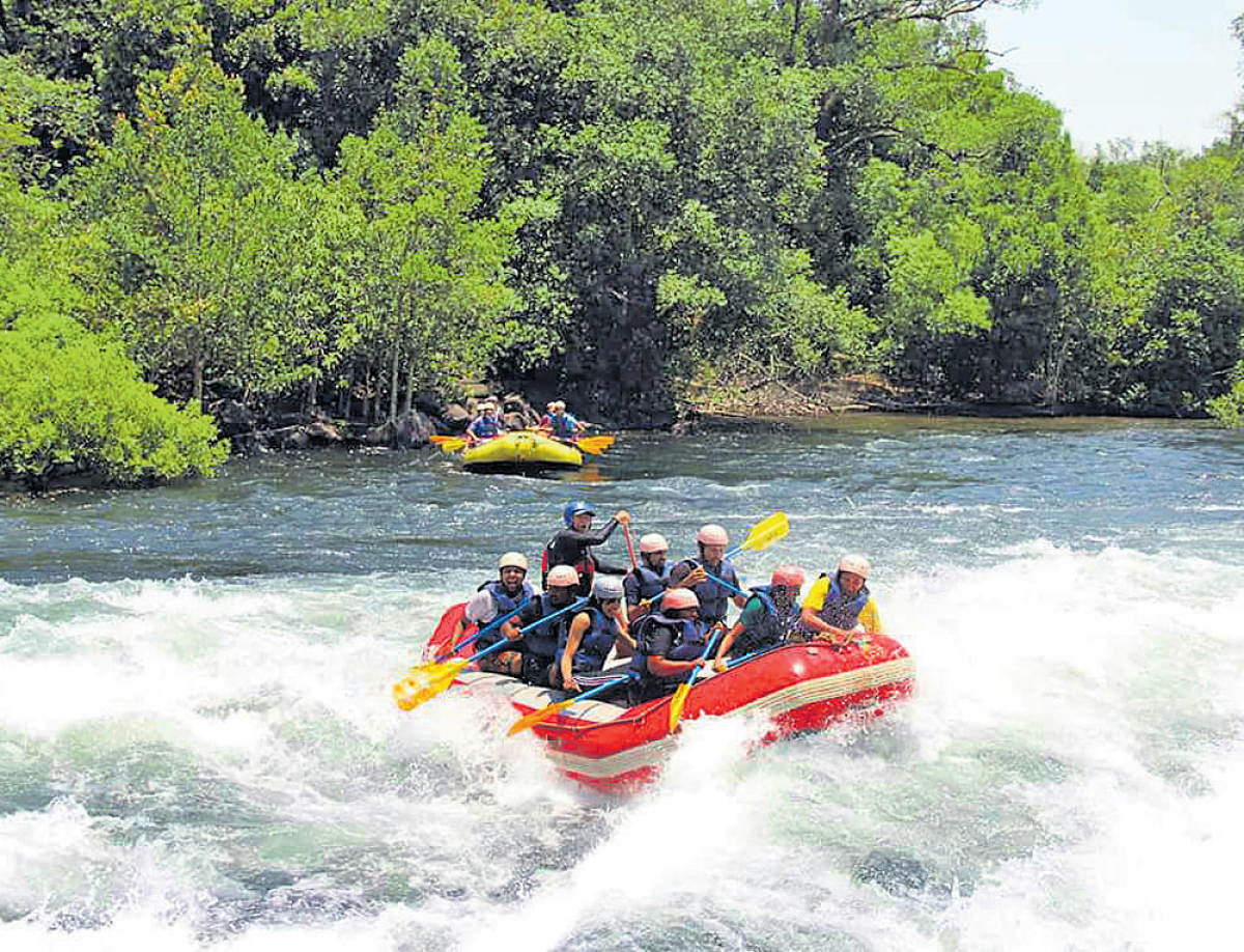 The major attraction this year will be shooting a personalised video of rafting that can be shared on various social media platforms. DH file photo.